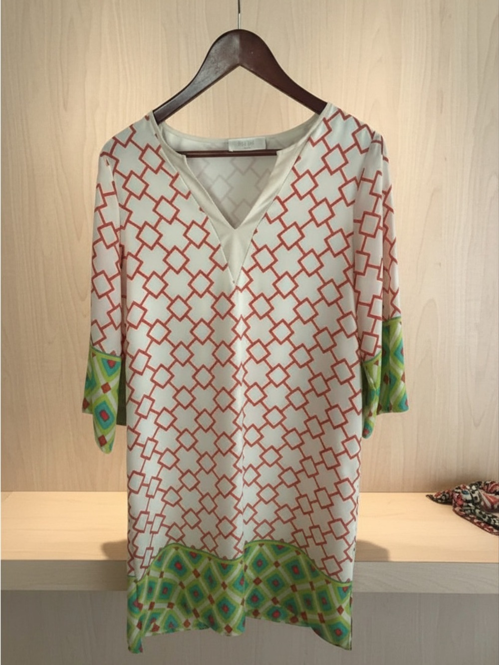 ✨ Peach Love California Retro Abstract Tunic Top‎ / Dress ✨